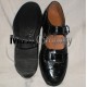 Black Silver Buckle Kilt Ghillie Brogues with PVC Sole