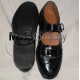 Black Silver Buckle Kilt Ghillie Brogues with PVC Sole