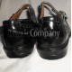 Black Silver Buckle Kilt Ghillie Brogues with PVC Sole