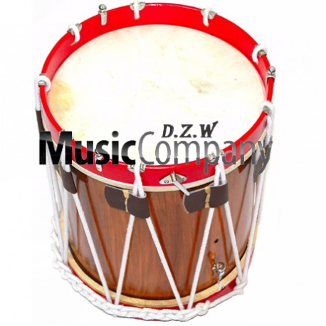 Snare Renaissance Red Civil War Drum 14 inches x 17 inches Military Heritage Rope Tension