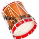 Snare Renaissance Red Civil War Drum 14 inches x 17 inches Military Heritage Rope Tension
