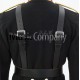 Black Leather Bass Drummers Harness