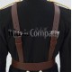 Brown Leather Bass Drummers Harness
