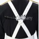 White Leather Bass Drummers Harness