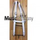 White Gloss PVC Bass Drum Harness