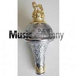 Spare Engraved Mace Head with Crown and Lion