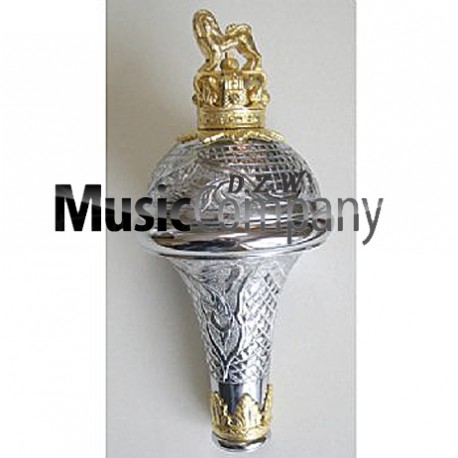 Spare Engraved Mace Head with Crown and Lion