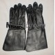 Black Leather Drum Majors Gauntlet Gloves