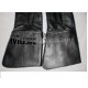 Black Leather Drum Majors Gauntlet Gloves