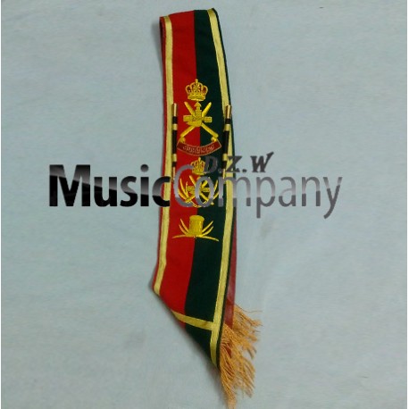 Custom Hand Made Embroidery Drum Major Baldric Sash