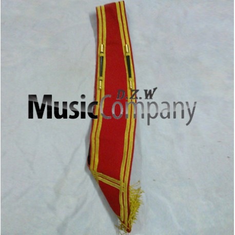 Red Blazer Drum Major Baldric Sash